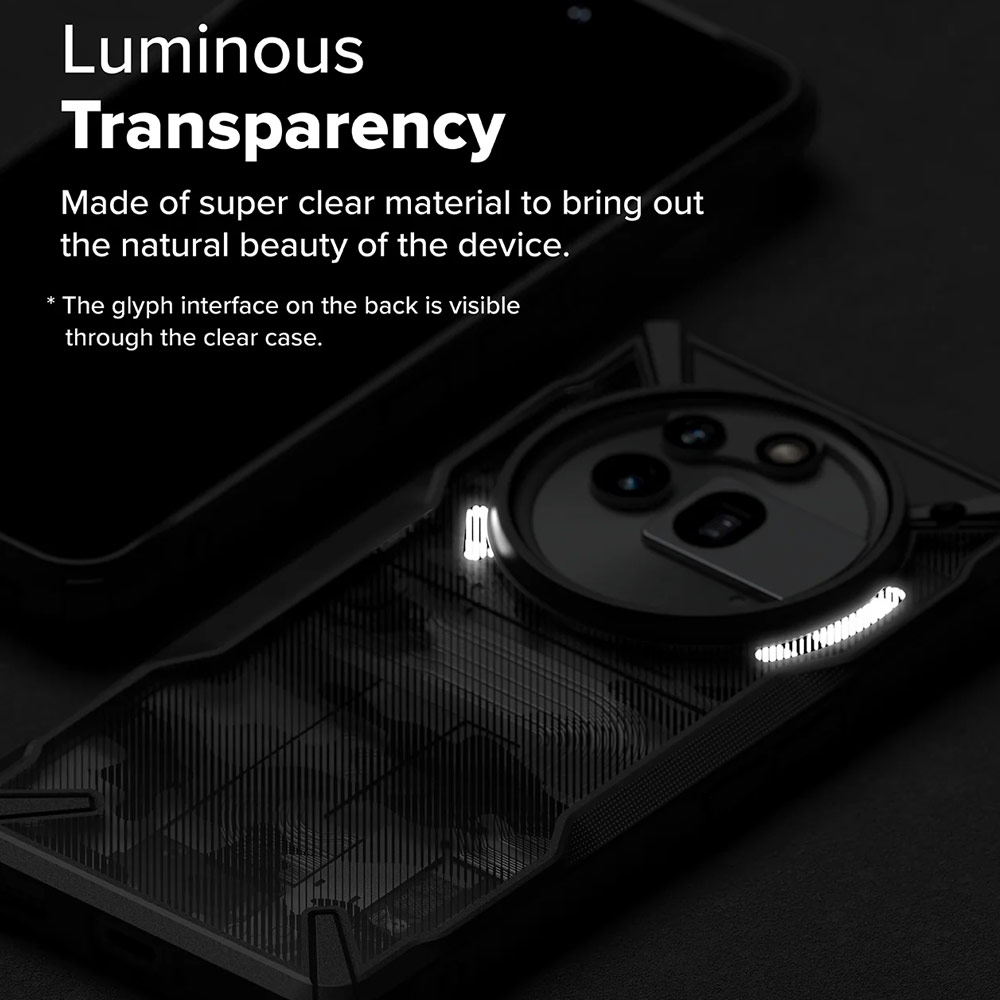 Picture of Nothing Phone 3a Pro Case | Ringke Fusion X Hybrid Drop Protection Case for Nothing Phone 3a Pro (Camo Black)