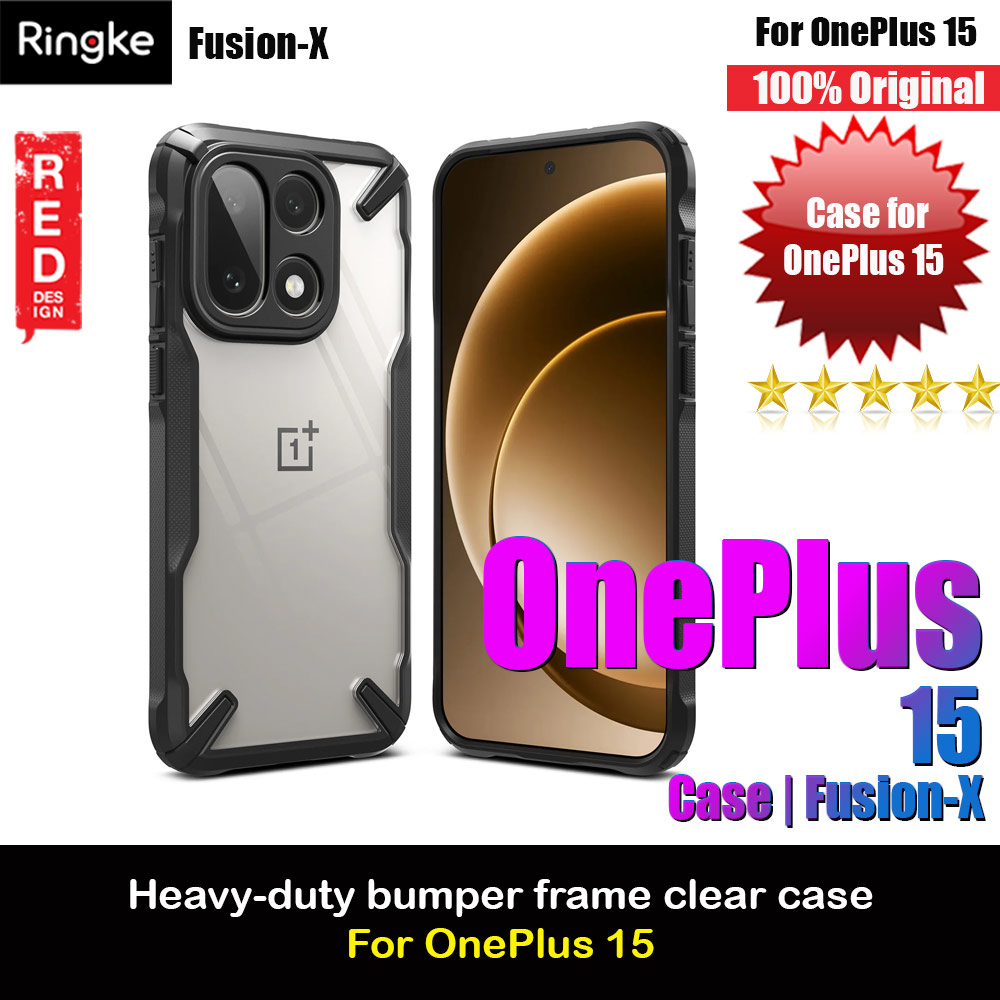 Picture of Ringke Fusion X OnePlus 15 Drop Protection Case for OnePlus 15  (Black) OnePlus 15- OnePlus 15 Cases, OnePlus 15 Covers, iPad Cases and a wide selection of OnePlus 15 Accessories in Malaysia, Sabah, Sarawak and Singapore 