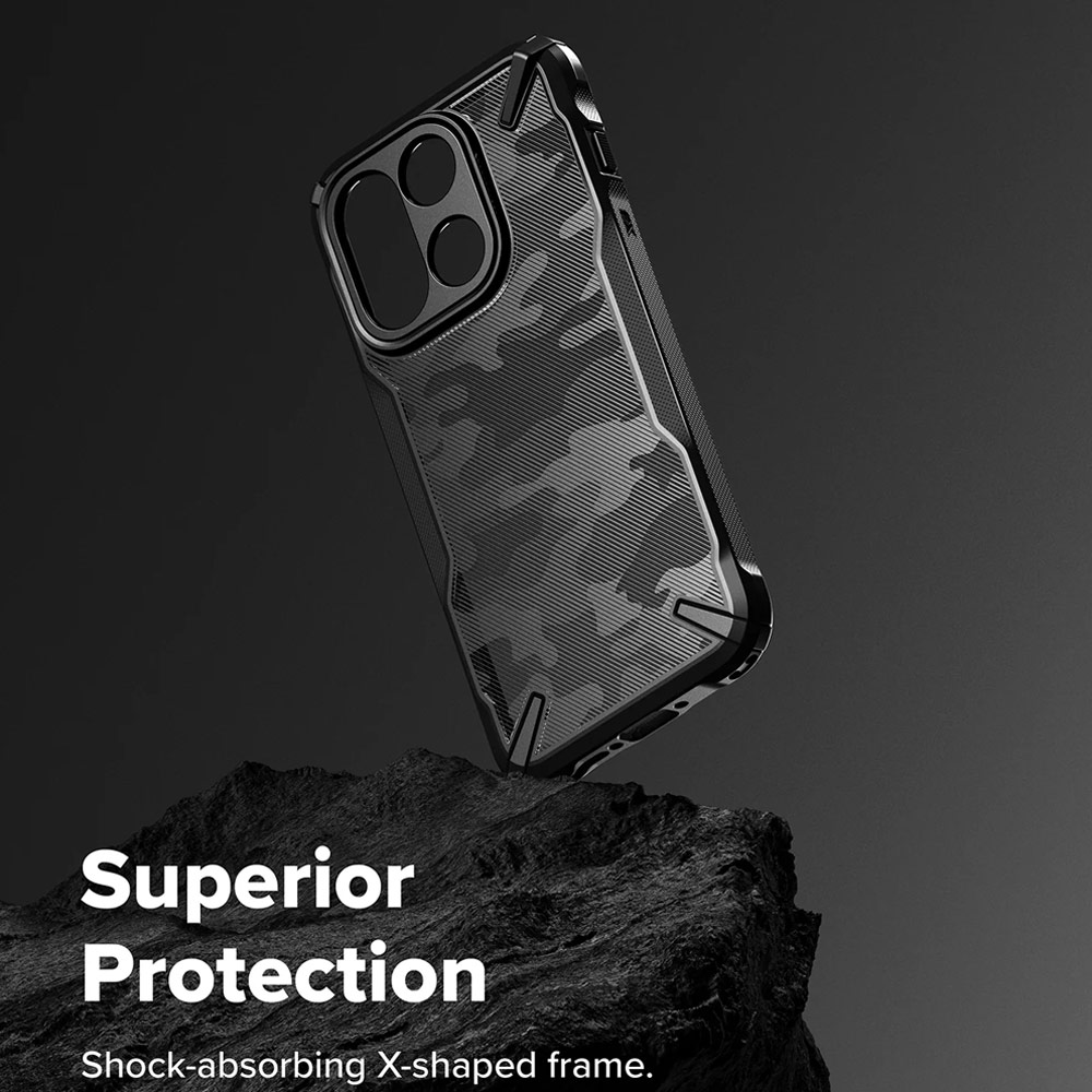Picture of OnePlus 15 Case | Ringke Fusion X OnePlus 15 Drop Protection Case for OnePlus 15 (Camo Black)