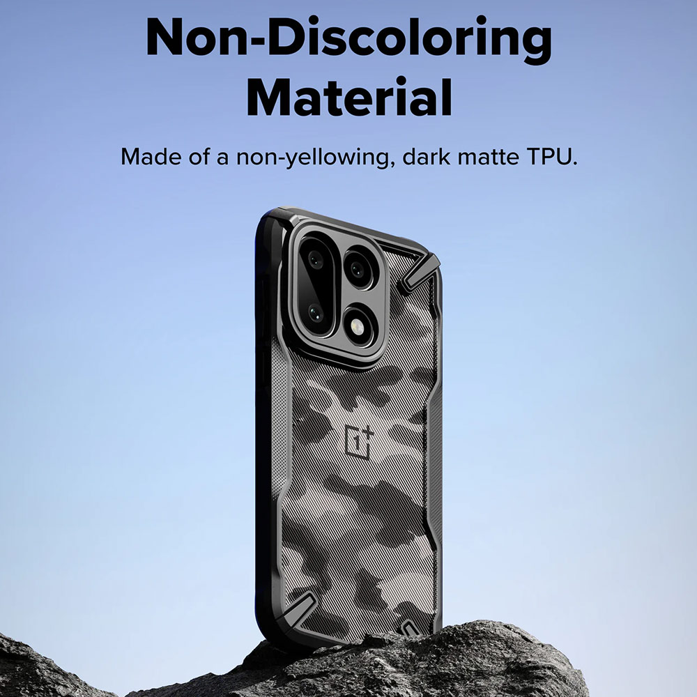 Picture of OnePlus 15 Case | Ringke Fusion X OnePlus 15 Drop Protection Case for OnePlus 15 (Camo Black)