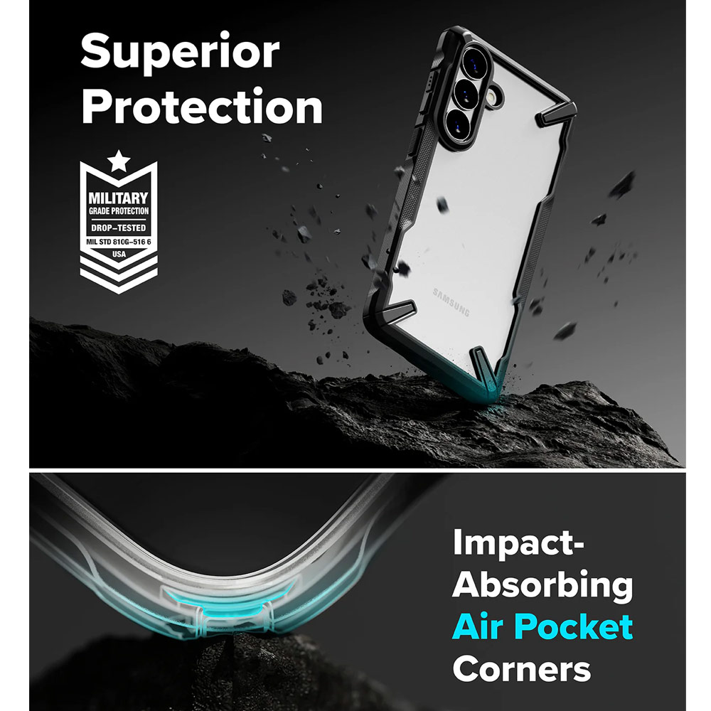 Picture of Samsung Galaxy S26 Case | Ringke Fusion X Rugged Heavy Duty Protection Case for Samsung Galaxy S26 (Black)