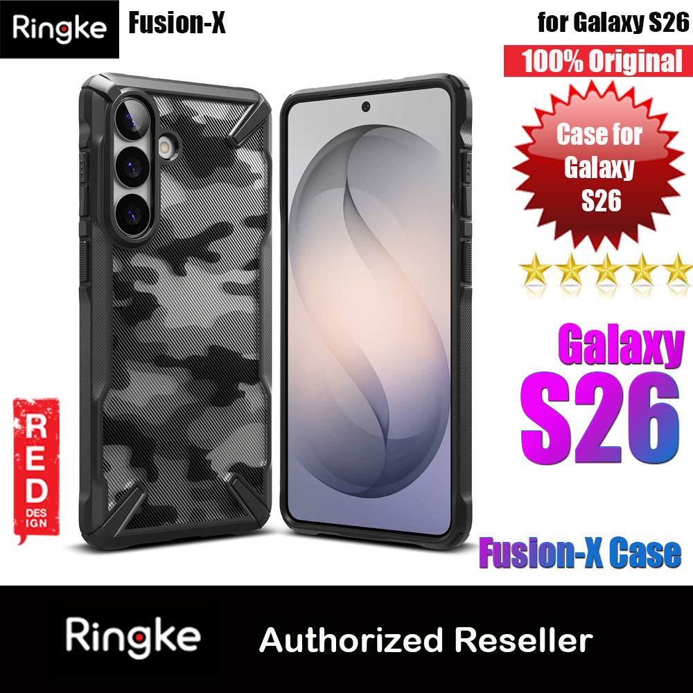 Picture of Ringke Fusion X Rugged Heavy Duty Protection Case for Samsung Galaxy S26 (Camo Black) Samsung Galaxy S26- Samsung Galaxy S26 Cases, Samsung Galaxy S26 Covers, iPad Cases and a wide selection of Samsung Galaxy S26 Accessories in Malaysia, Sabah, Sarawak and Singapore 