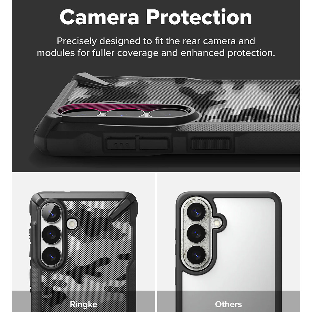 Picture of Samsung Galaxy S26 Case | Ringke Fusion X Rugged Heavy Duty Protection Case for Samsung Galaxy S26 (Camo Black)