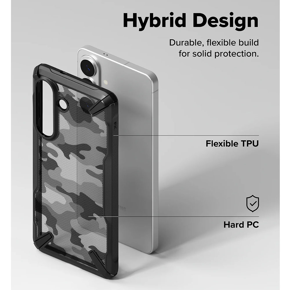 Picture of Samsung Galaxy S26 Case | Ringke Fusion X Rugged Heavy Duty Protection Case for Samsung Galaxy S26 (Camo Black)