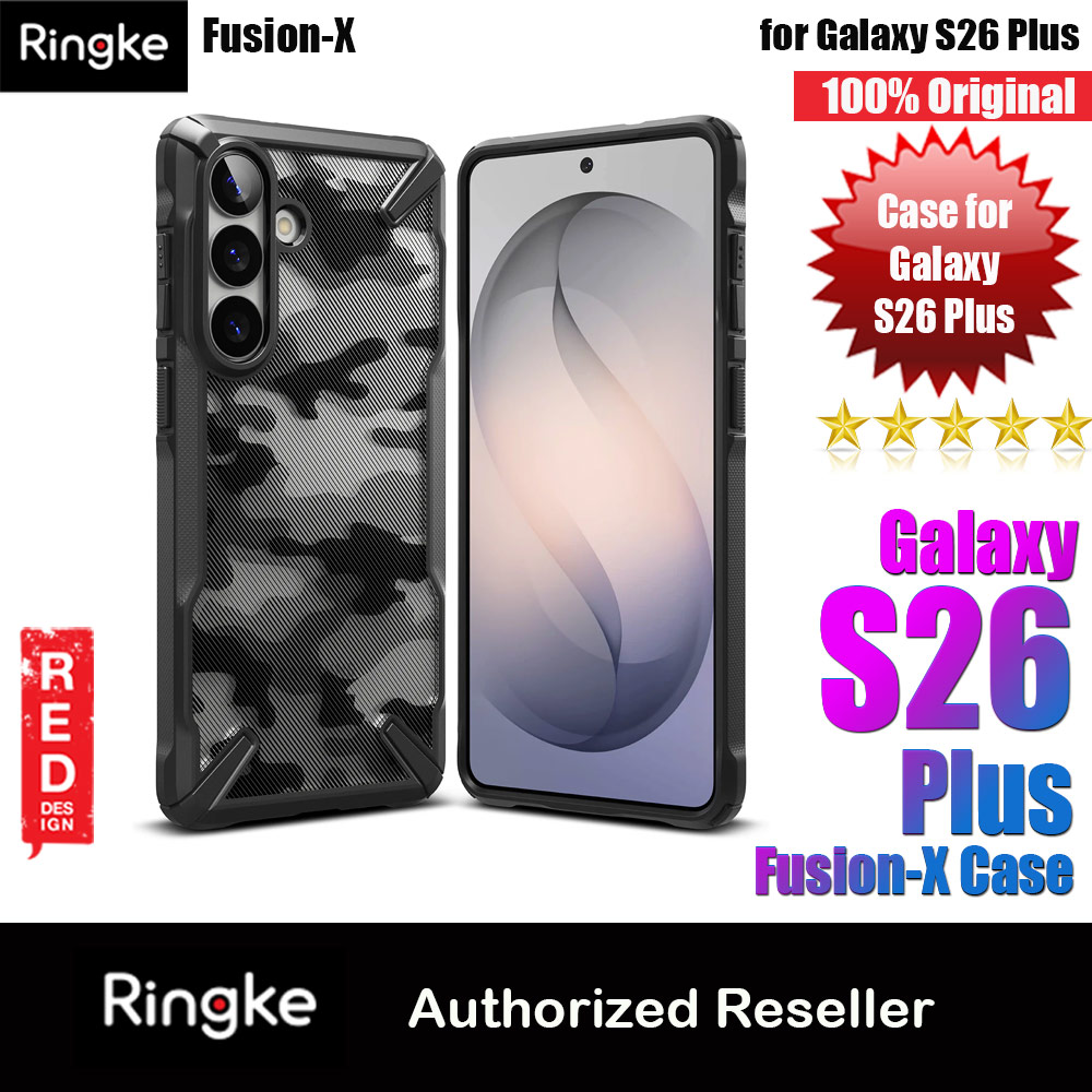 Picture of Ringke Fusion X Rugged Heavy Duty Protection Case for Samsung Galaxy S26 Plus (Camo Black) Samsung Galaxy S26 Plus- Samsung Galaxy S26 Plus Cases, Samsung Galaxy S26 Plus Covers, iPad Cases and a wide selection of Samsung Galaxy S26 Plus Accessories in Malaysia, Sabah, Sarawak and Singapore 