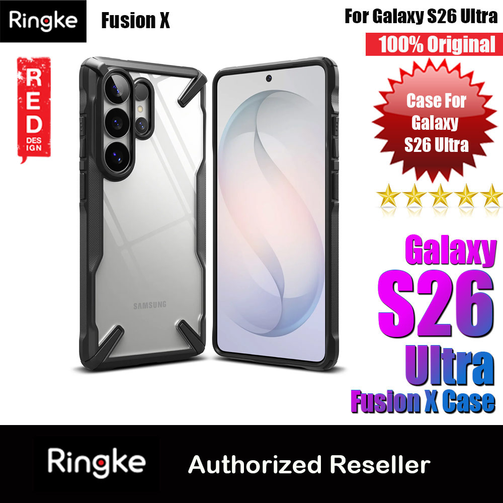 Picture of Ringke Fusion X Rugged Heavy Duty Protection Case for Samsung Galaxy S26 Ultra (Black) Samsung Galaxy S26 Ultra- Samsung Galaxy S26 Ultra Cases, Samsung Galaxy S26 Ultra Covers, iPad Cases and a wide selection of Samsung Galaxy S26 Ultra Accessories in Malaysia, Sabah, Sarawak and Singapore 