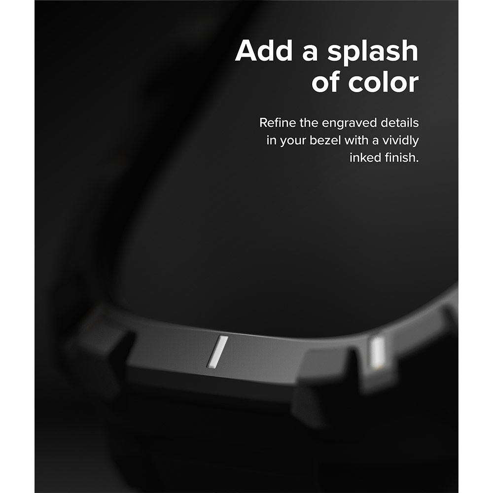 Picture of Apple Watch 49mm	Ultra 3 Case | Ringke Fusion X Guard Protection Case Strap Band for Apple Watch Ultra 49mm (Black White Index)