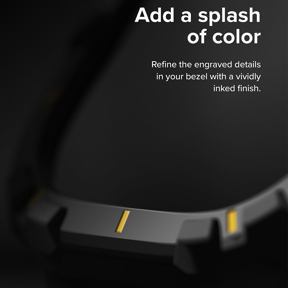 Picture of Apple Watch 49mm Ultra 3 Case | Ringke Fusion X Guard Protection Case Strap Band for Apple Watch Ultra 49mm (Black Yellow Index)