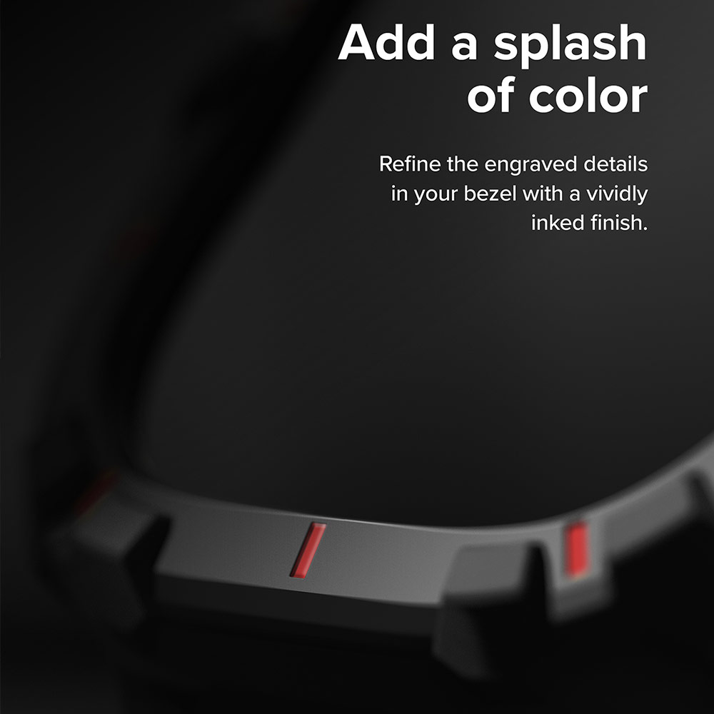 Picture of Apple Watch 49mm	Ultra Case | Ringke Fusion X Guard Protection Case Strap Band for Apple Watch Ultra 49mm (Black Red Index Wired)