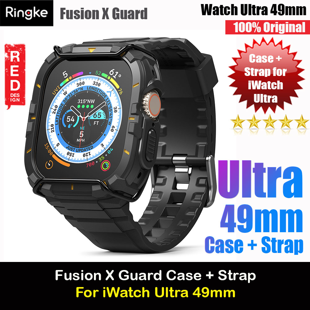 Picture of Ringke Fusion X Guard Protection Case Strap Band for Apple Watch Ultra 49mm (Black Yellow Index Wired) Apple Watch 49mm	Ultra 2- Apple Watch 49mm	Ultra 2 Cases, Apple Watch 49mm	Ultra 2 Covers, iPad Cases and a wide selection of Apple Watch 49mm	Ultra 2 Accessories in Malaysia, Sabah, Sarawak and Singapore 