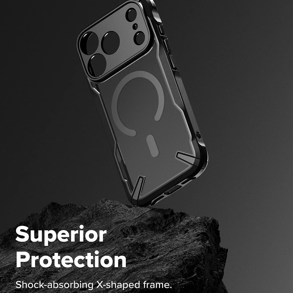 Picture of Apple iPhone 17 Pro 6.3 Case | Ringke Fusion X Magnetic Rugged Bumper Drop Protection Case for iPhone 17 Pro 6.3 (Black)