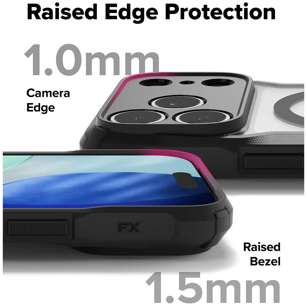 Picture of Apple iPhone 17 Pro 6.3 Case | Ringke Fusion X Magnetic Rugged Bumper Drop Protection Case for iPhone 17 Pro 6.3 (Black)