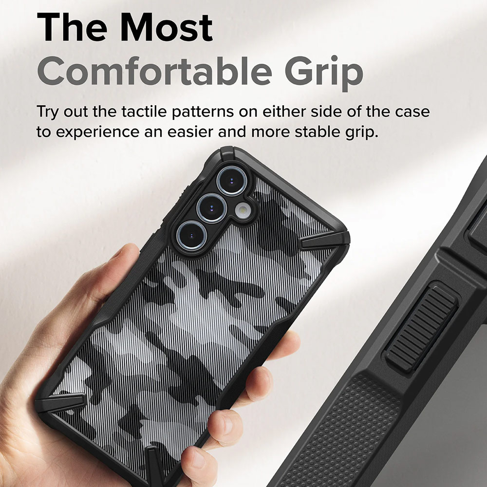 Picture of Samsung Galaxy A55 Case | Ringke Fusion X Drop Protection Case for Samsung Galaxy A55 Case (Black Camo)