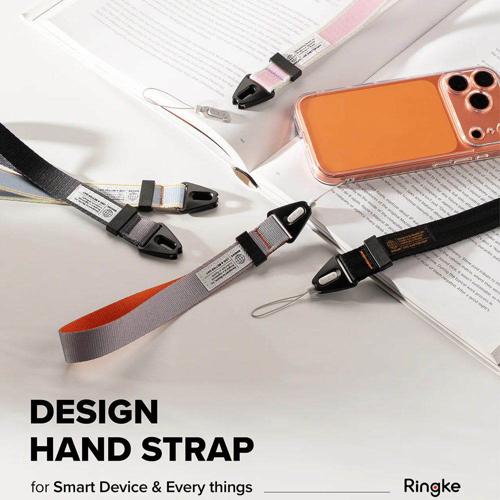 Picture of Ringke High density polyester wrist hand strap for Perfect for daily use traveling hiking smartphone Jisulife Portable Handheld Fan Strap (Graphite)