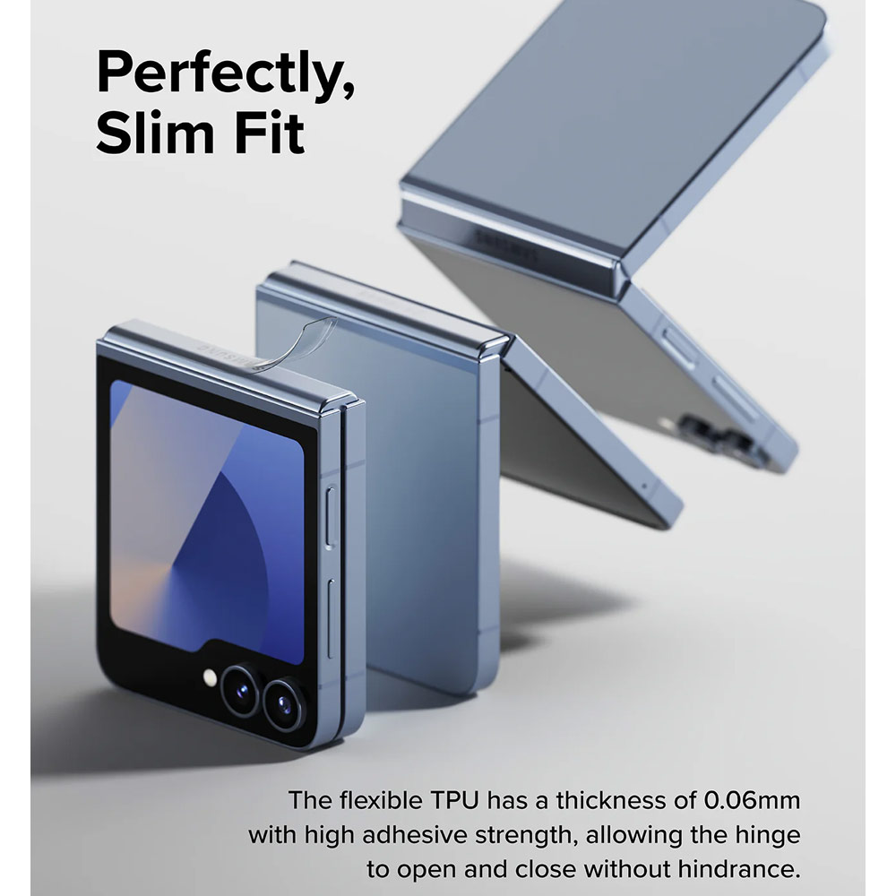 Picture of Samsung Galaxy Z Flip 6 | Ringke Hinge Dual Easy Film for Samsung Galaxy Z Flip 6 (2pcs Pack)