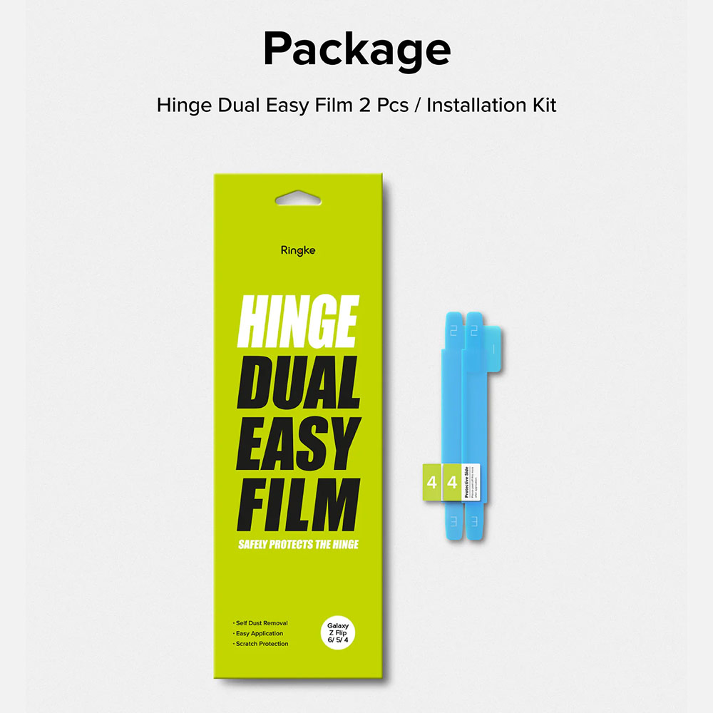 Picture of Samsung Galaxy Z Flip 6 | Ringke Hinge Dual Easy Film for Samsung Galaxy Z Flip 6 (2pcs Pack)