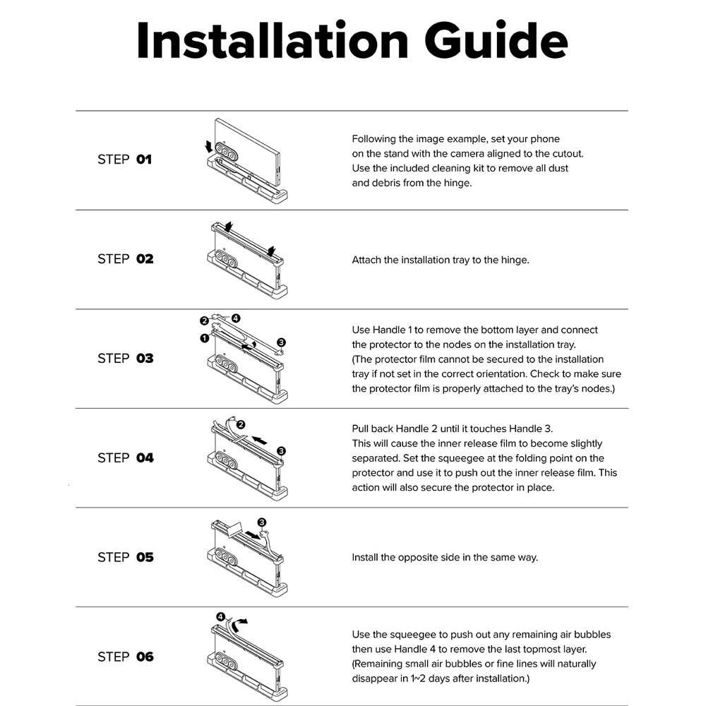 Picture of Samsung Galaxy Z Fold 7  | Ringke Hinge Dual Easy Pro Film for Samsung Galaxy Z Fold 7 (2 Pack)