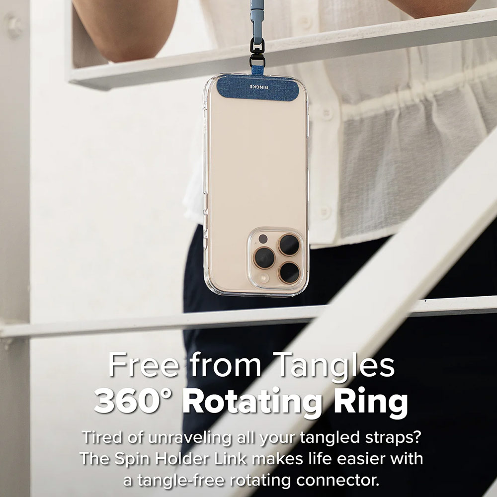 Picture of Ringke Holder Link Spin T Shape for Strap (Denim Blue)