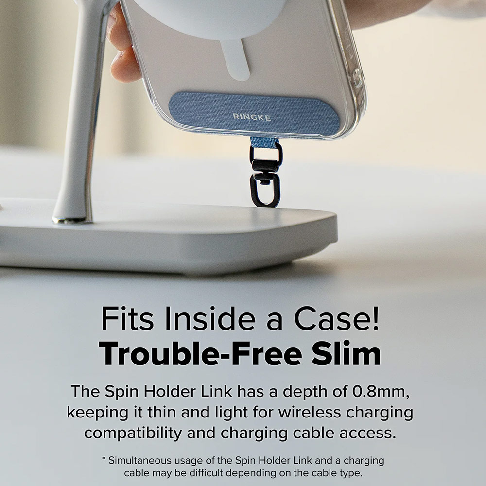 Picture of Ringke Holder Link Spin T Shape for Strap (Denim Blue)