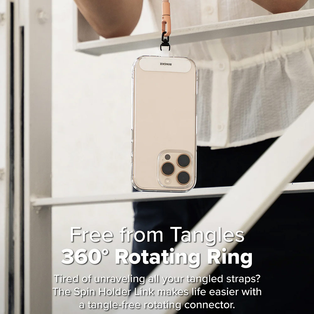 Picture of Ringke Holder Link Spin T Shape for Strap (Cotton White)