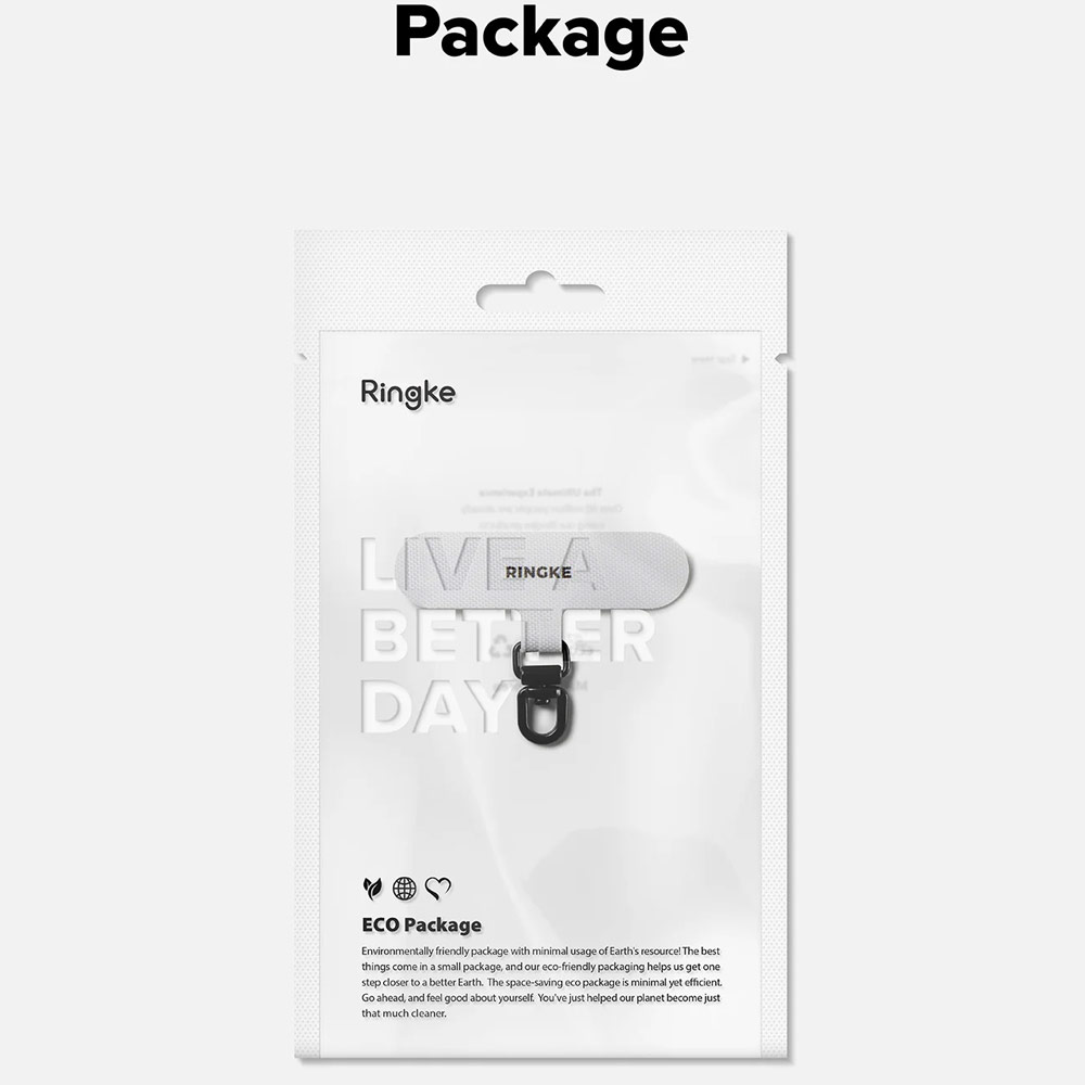 Picture of Ringke Holder Link Spin T Shape for Strap (Cotton White)