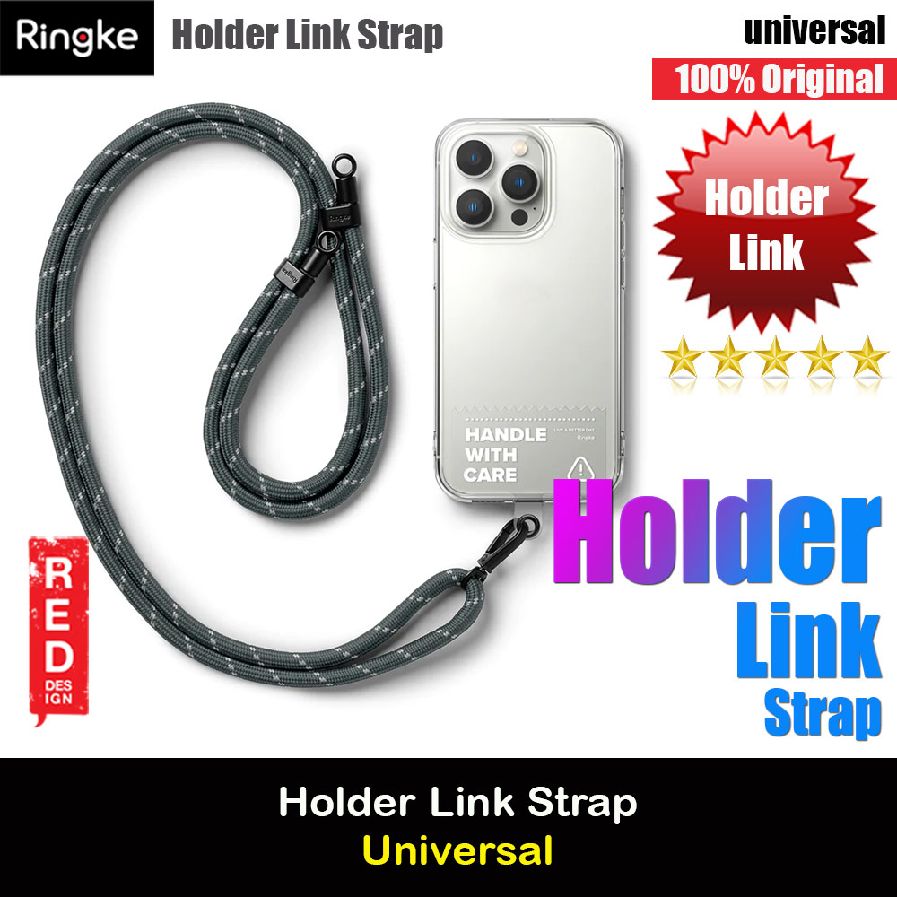 Picture of Ringke Shoulder Strap Holder Link for Phone case (CHARCOAL GRAY) Red Design- Red Design Cases, Red Design Covers, iPad Cases and a wide selection of Red Design Accessories in Malaysia, Sabah, Sarawak and Singapore 