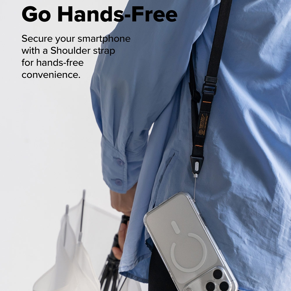 Picture of Ringke High density polyester Lanyard Strap Slim (Black)