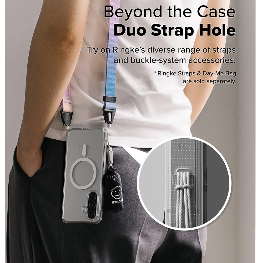 Picture of Samsung Galaxy A36 Case | Ringke Magnetic Fusion Transparent Hybrid Protection Case for Samsung Galaxy A36 A56 (Clear)