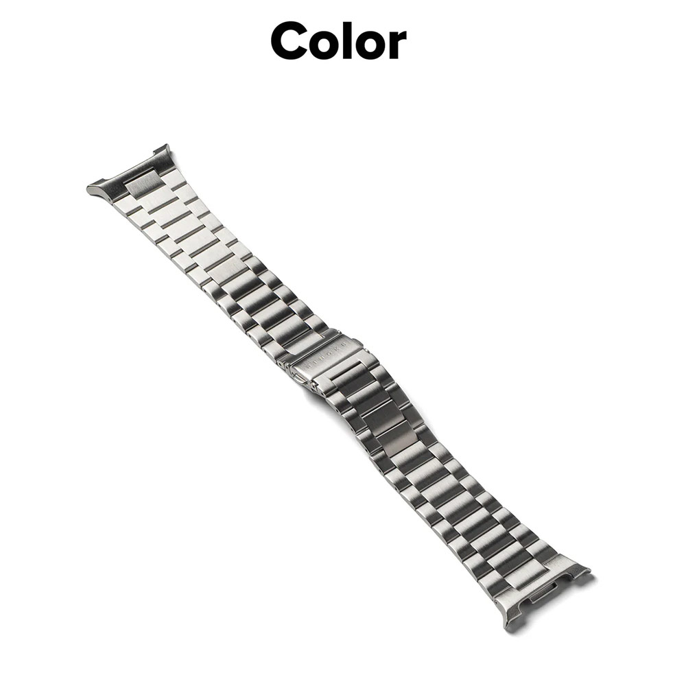 Picture of Samsung Galaxy Watch 8 40mm | Ringke Stainless Steel Metal One Air Band Strap for Galaxy Watch 8 40mm 8 Classic 47mm (Silver)