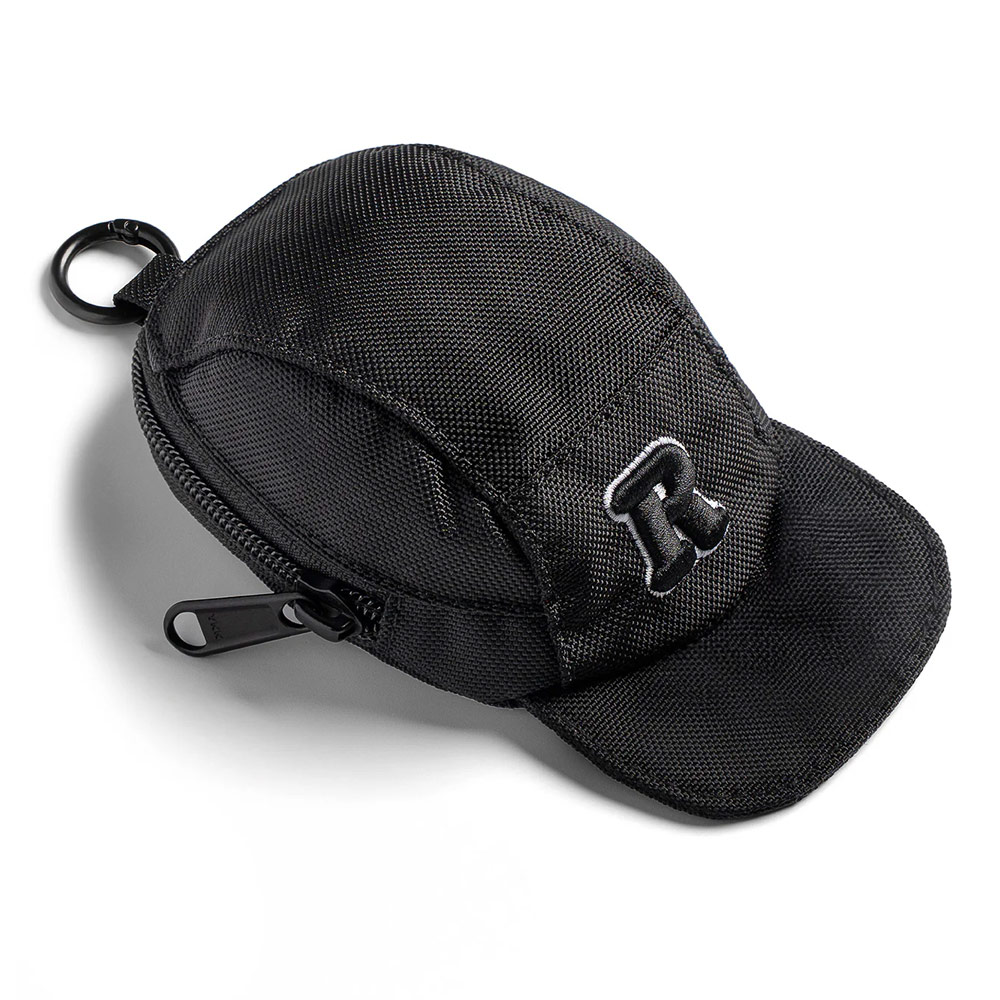 Picture of Ringke Mini Pouch Baseket Ball Cap Design Bag with high quality zipper closure with Carabiner for Small Gadgets (Black)