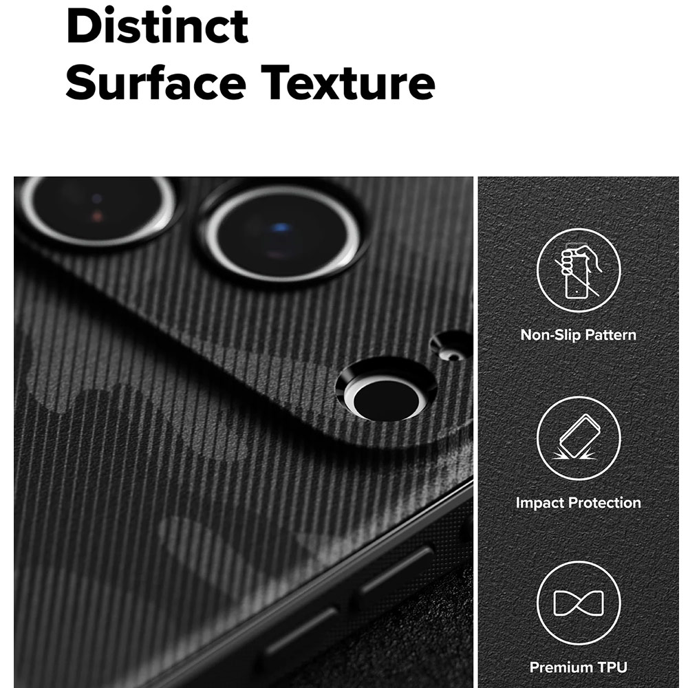 Picture of Apple iPhone 17 Pro 6.3 Case | Ringke Onyx Magnetic TPU Anti Finger Print Anti Slip Drop Protection Case for iPhone 17 Pro 6.3 (Camo Black)