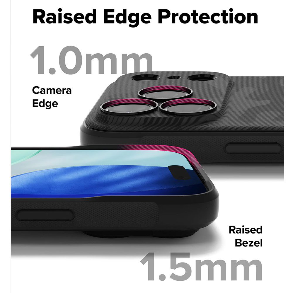 Picture of Apple iPhone 17 Pro 6.3 Case | Ringke Onyx Magnetic TPU Anti Finger Print Anti Slip Drop Protection Case for iPhone 17 Pro 6.3 (Camo Black)