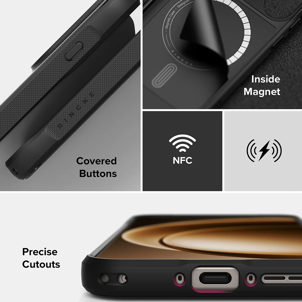 Picture of OnePlus 15 Case | Ringke Onyx Magnetic Drop Protection Case for OnePlus 15 (Camo Black)