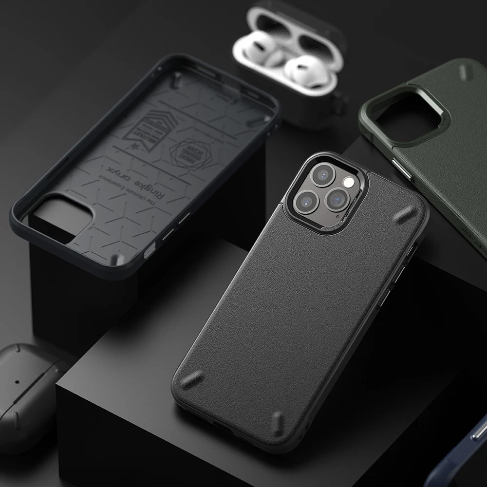 Picture of Apple iPhone 12 6.1 Case | Ringke Onyx Soft TPU Protection Case for iPhone 12 iPhone 12 Pro 6.1 (Navy Blue)