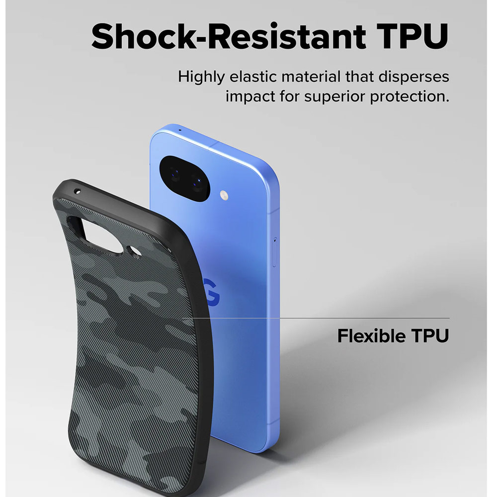 Picture of Google Pixel 10a Case | Ringke Onyx Slim TPU Protection Case for Google Pixel 10a (Camo Black)