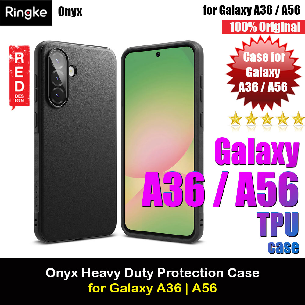 Picture of Ringke Onyx Heavy Duty TPU Drop Protection Case for Samsung Galaxy A36 A56 (Black) Samsung Galaxy A36- Samsung Galaxy A36 Cases, Samsung Galaxy A36 Covers, iPad Cases and a wide selection of Samsung Galaxy A36 Accessories in Malaysia, Sabah, Sarawak and Singapore 