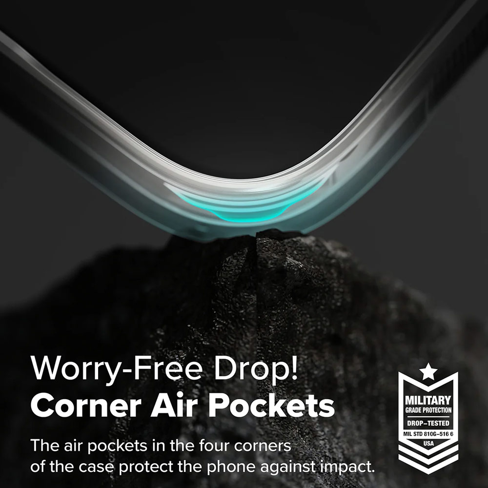 Picture of Apple iPhone 16 6.1 Case | Ringke Onyx Tough Heavy Duty Slim Light Drop Protection Case for Apple iPhone 16 6.1 (Black)