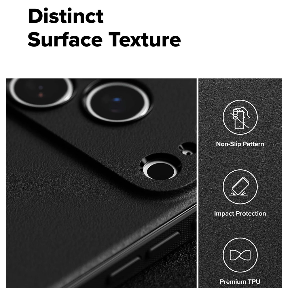 Picture of Apple iPhone 17 Pro 6.3 Case | Ringke Onyx TPU Anti Finger Print Anti Slip Drop Protection Case for iPhone 17 Pro 6.3 (Black)