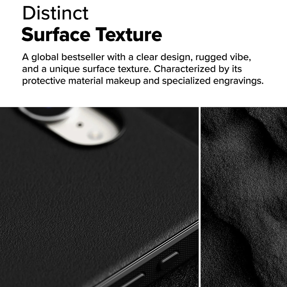 Picture of Apple iPhone 16e Case | Ringke Onyx Heavy Duty TPU Drop Protection Case for iPhone 16e (Black)