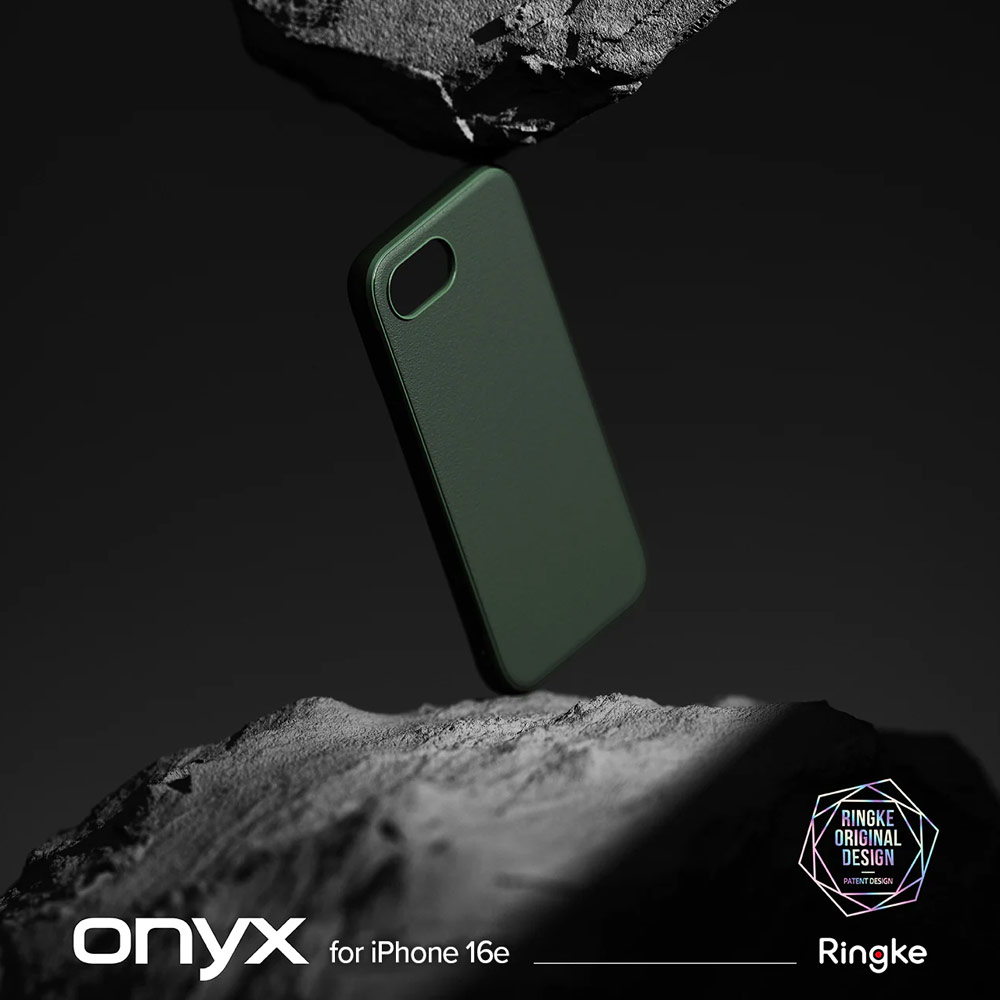Picture of Apple iPhone 16e Case | Ringke Onyx Heavy Duty TPU Drop Protection Case for iPhone 16e (Dark Green)