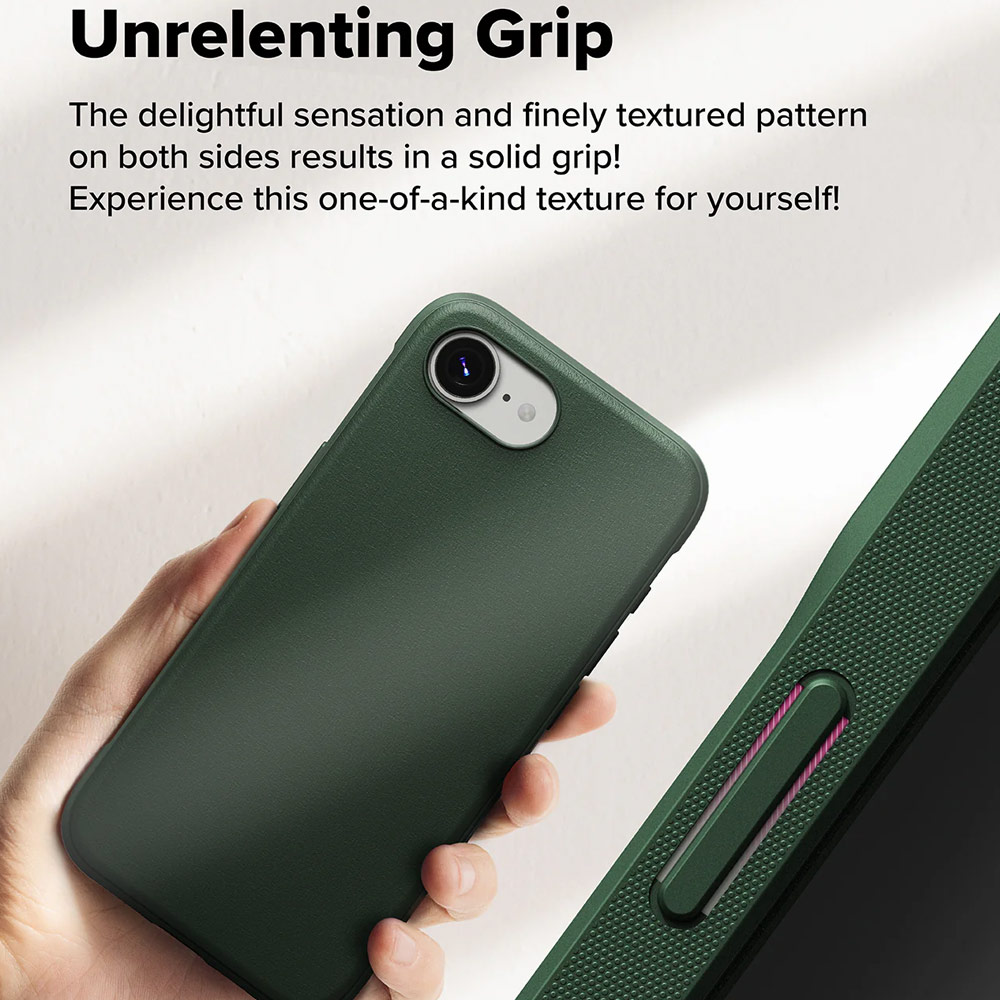 Picture of Apple iPhone 16e Case | Ringke Onyx Heavy Duty TPU Drop Protection Case for iPhone 16e (Dark Green)