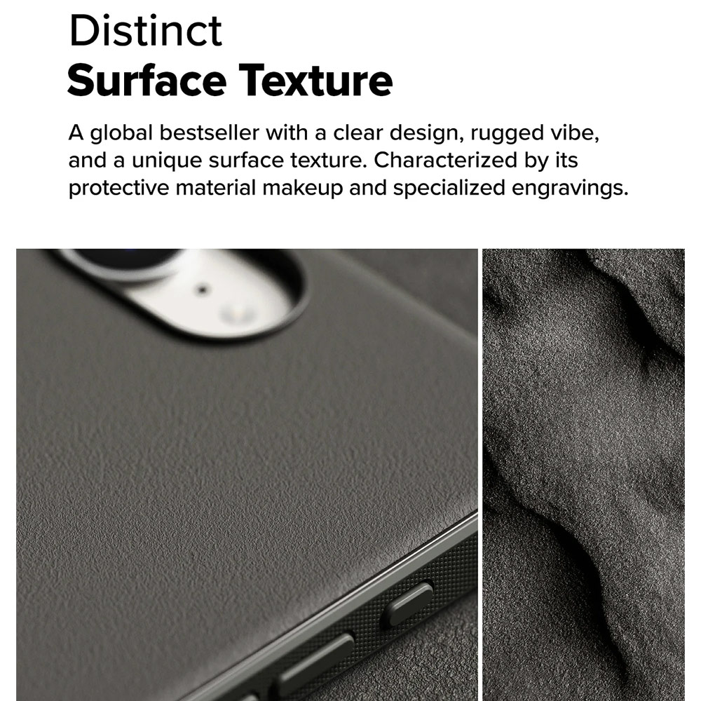 Picture of Apple iPhone 16e Case | Ringke Onyx Heavy Duty TPU Drop Protection Case for iPhone 16e (Gray)