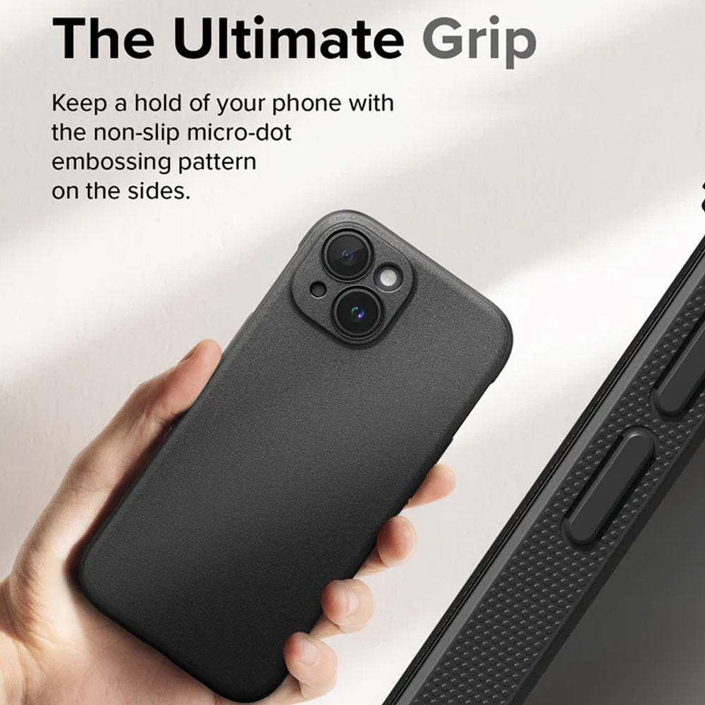 Picture of Apple iPhone 15 6.1 Case | Ringke Onyx Tough Heavy Duty Slim Light Drop Protection Case for Apple iPhone 15 6.1 (Black)