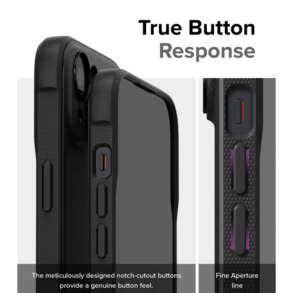 Picture of Apple iPhone 15 6.1 Case | Ringke Onyx Tough Heavy Duty Slim Light Drop Protection Case for Apple iPhone 15 6.1 (Black)
