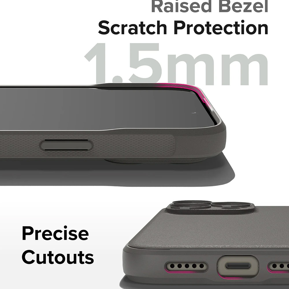 Picture of Apple iPhone 15 Pro Max 6.7 Case | Ringke Onyx Tough Heavy Duty Slim Light Drop Protection Case for Apple iPhone 15 Pro Max 6.7 (Gray)