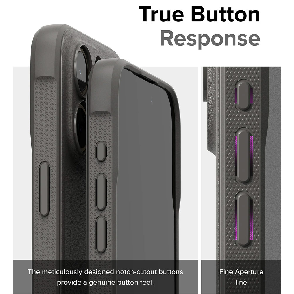 Picture of Apple iPhone 15 Pro Max 6.7 Case | Ringke Onyx Tough Heavy Duty Slim Light Drop Protection Case for Apple iPhone 15 Pro Max 6.7 (Gray)