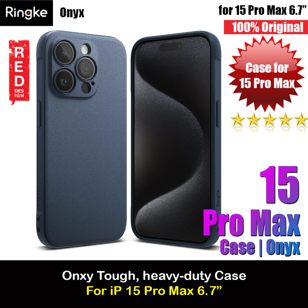 Picture of Ringke Onyx Tough Heavy Duty Slim Light Drop Protection Case for Apple iPhone 15 Pro Max 6.7 (Navy) Apple iPhone 15 Pro Max 6.7- Apple iPhone 15 Pro Max 6.7 Cases, Apple iPhone 15 Pro Max 6.7 Covers, iPad Cases and a wide selection of Apple iPhone 15 Pro Max 6.7 Accessories in Malaysia, Sabah, Sarawak and Singapore 