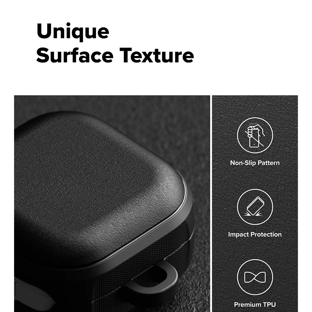 Picture of Samsung Galaxy Buds 4 Pro | 4 Case | Ringke Onyx Magnetic Rugged Impact Resistant Case for Samsung Galaxy Buds 4 Pro | 4 (Black)