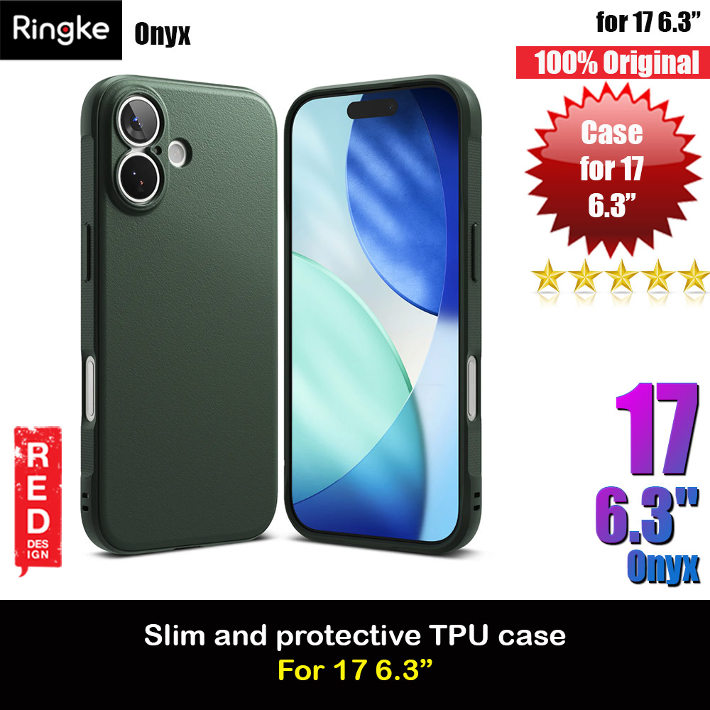 Picture of Ringke Onyx TPU Anti Finger Print Anti Slip Drop Protection Case for iPhone 17 6.3 (Dark Green) Apple iPhone 17 6.3- Apple iPhone 17 6.3 Cases, Apple iPhone 17 6.3 Covers, iPad Cases and a wide selection of Apple iPhone 17 6.3 Accessories in Malaysia, Sabah, Sarawak and Singapore 