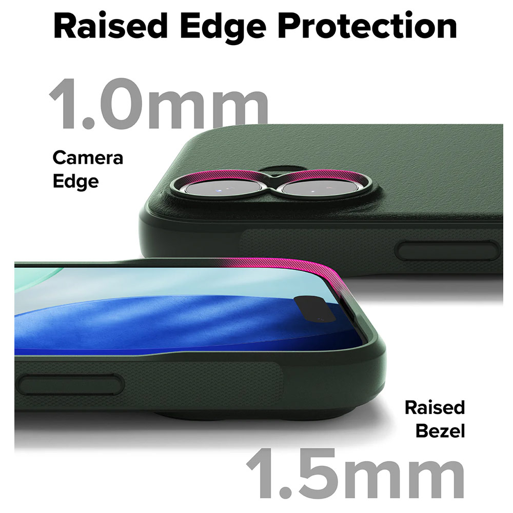 Picture of Apple iPhone 17 6.3 Case | Ringke Onyx TPU Anti Finger Print Anti Slip Drop Protection Case for iPhone 17 6.3 (Dark Green)